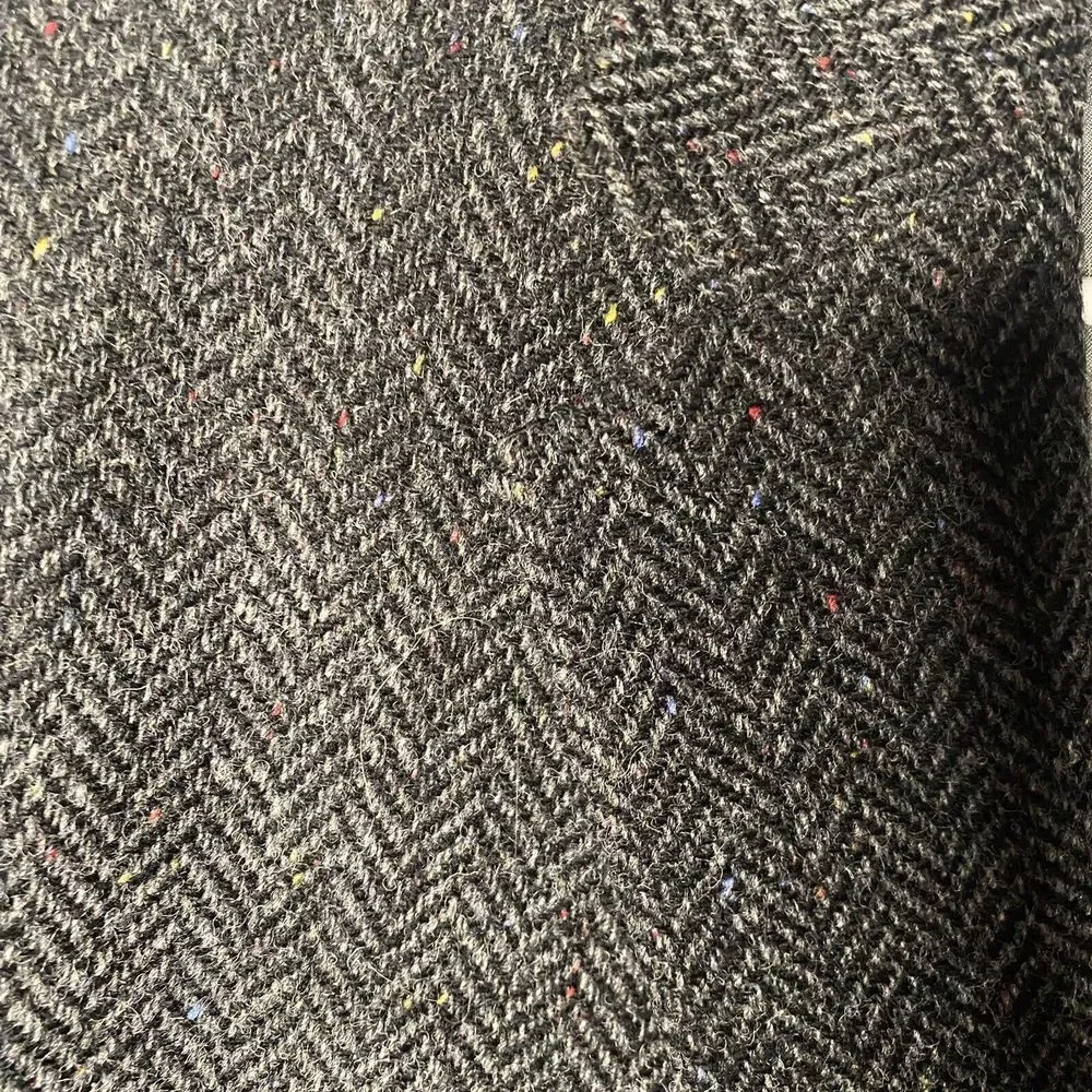 JEAN PAUL GERMAIN Mens Black Gray Wool Tweed Sport Coat Blazer JACKET Size 44 R